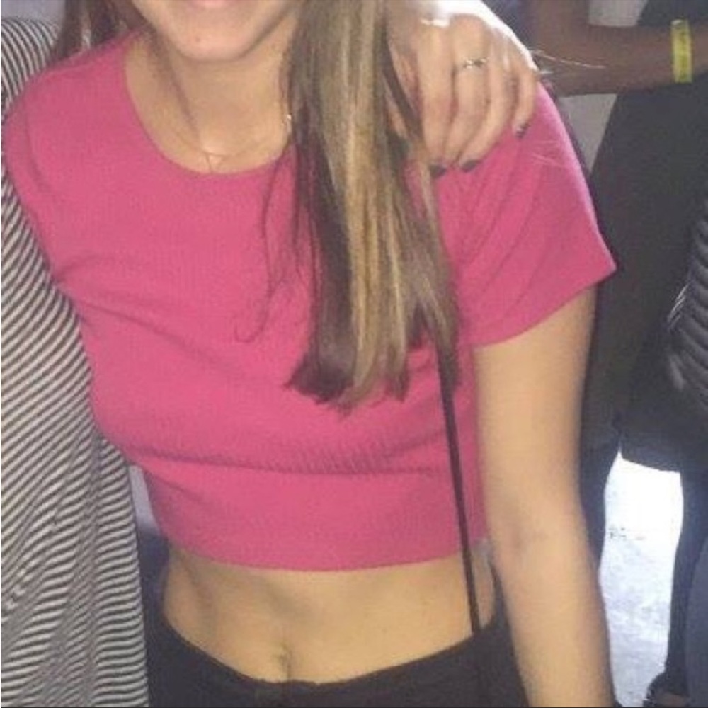 Hot Pink Crop Top